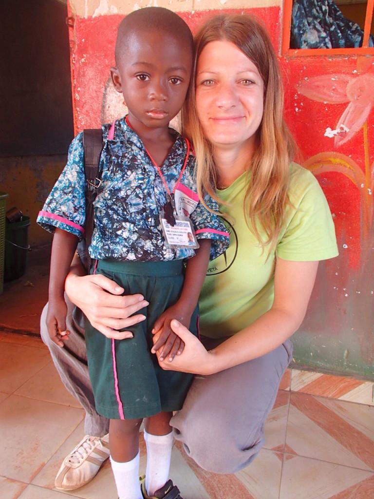 Petra Novak in Mobe-ta Nursery The Gambia